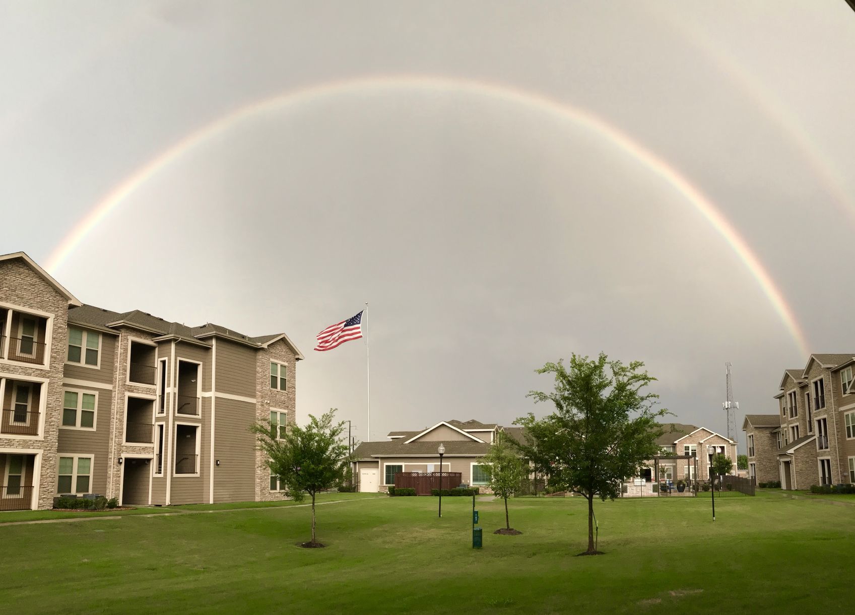 Double Rainbow after the storm